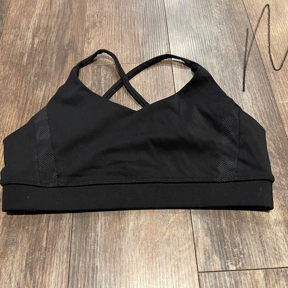 ZYIA Black Crisscross Strappy Sports Bra